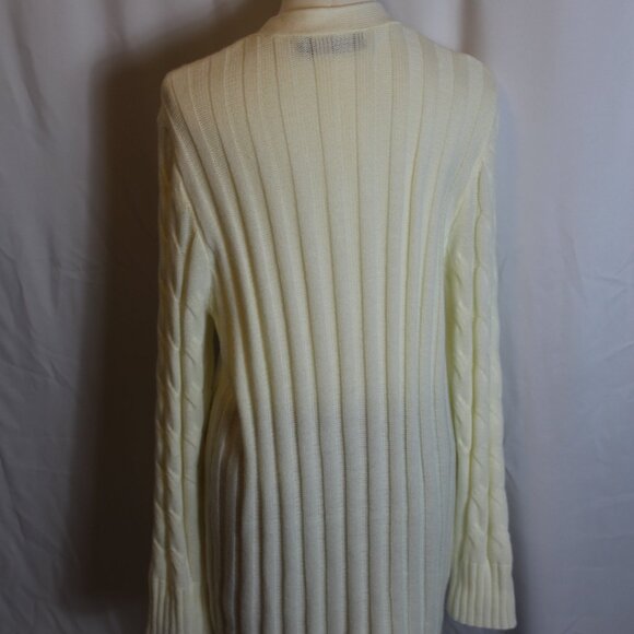 Fashion Cable Knit Cardigan Women's Large - Picture 4 of 9